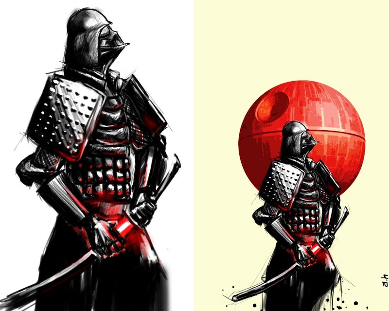 Samurai-darth Vader — Black
