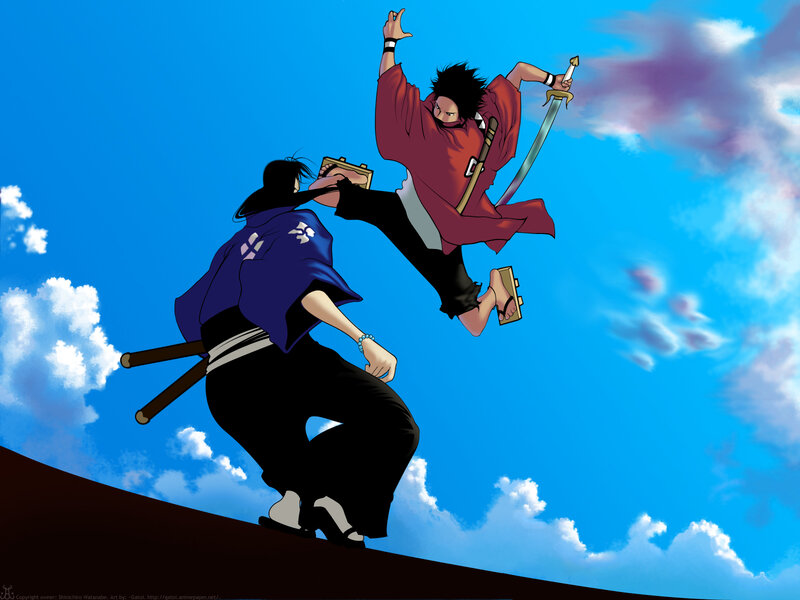 Samurai duel in the sky
