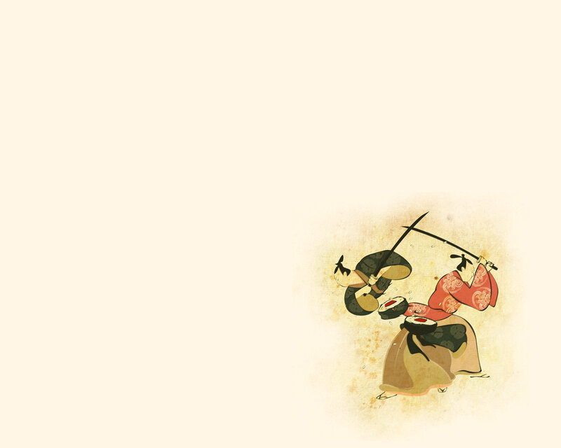 samurai duel with sushi