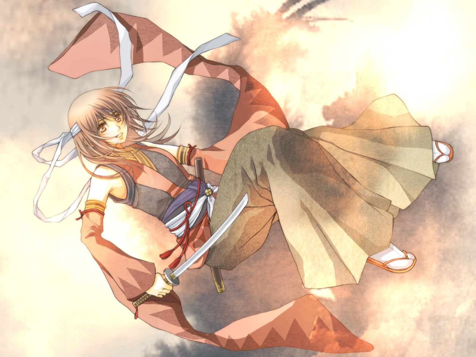samurai girl in motion