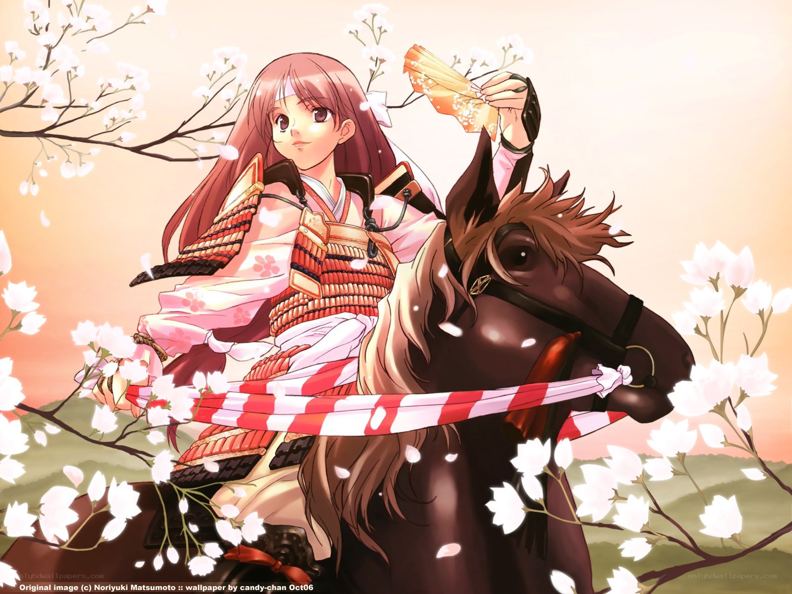 samurai girl on horseback