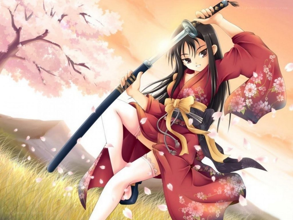 samurai girl with sword