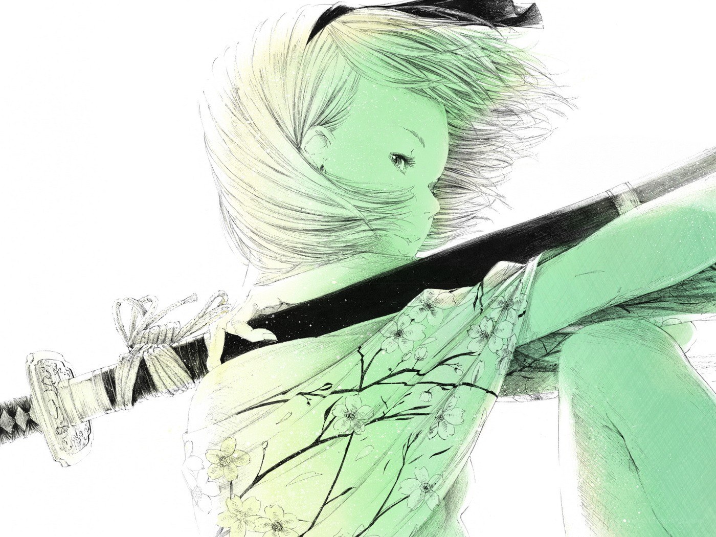 samurai girl with sword