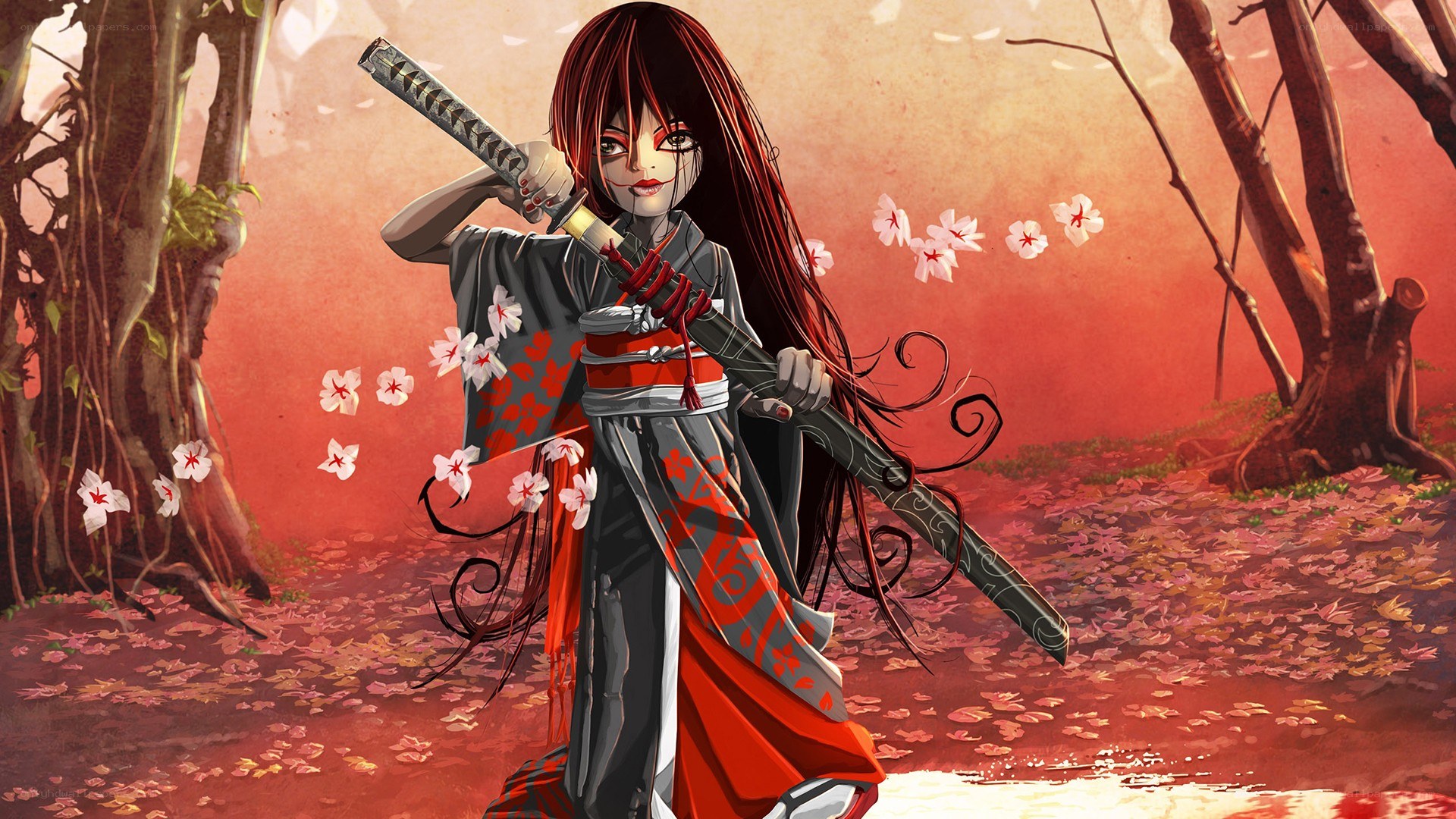 samurai girl with sword