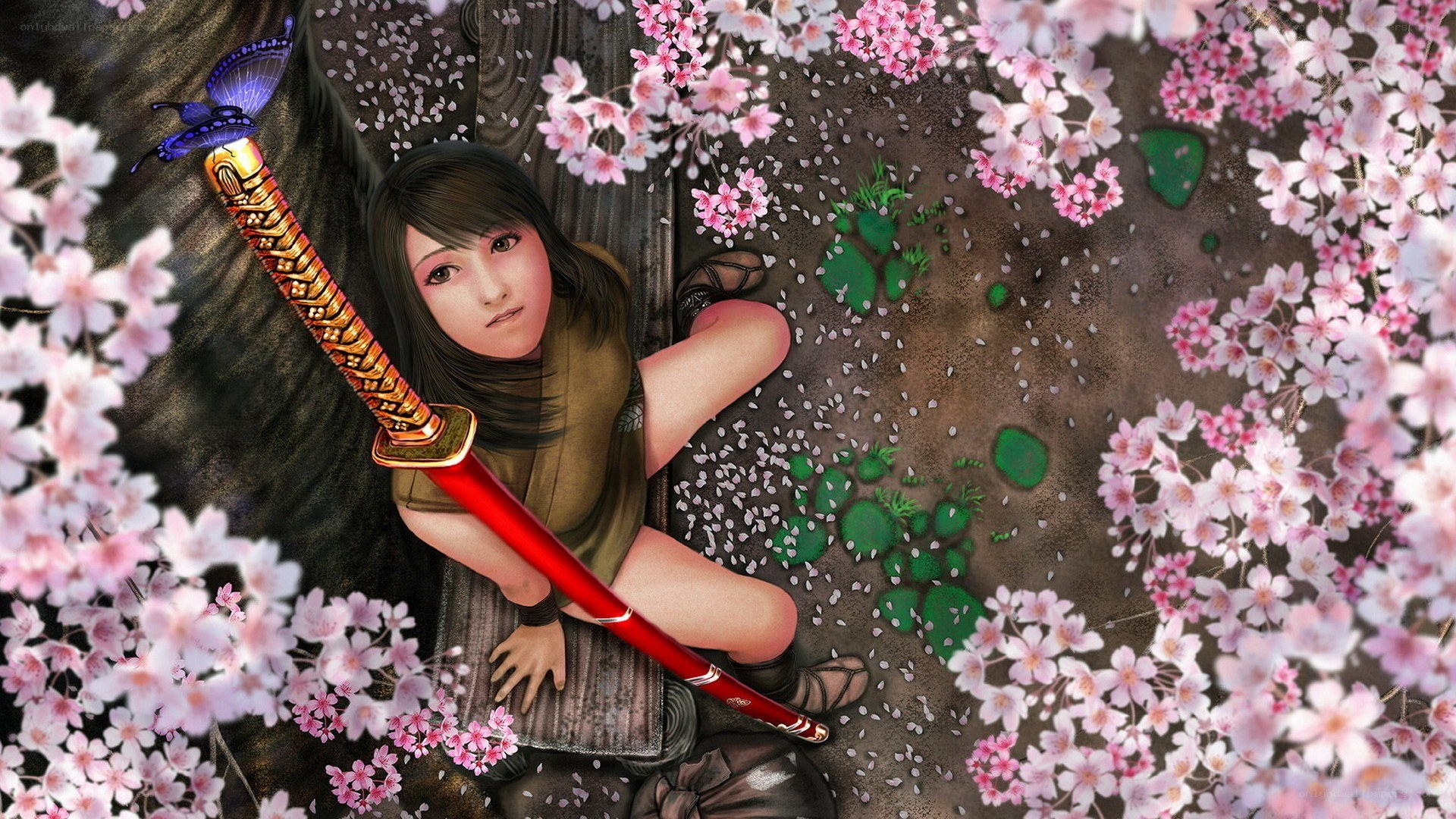 samurai girl with sword