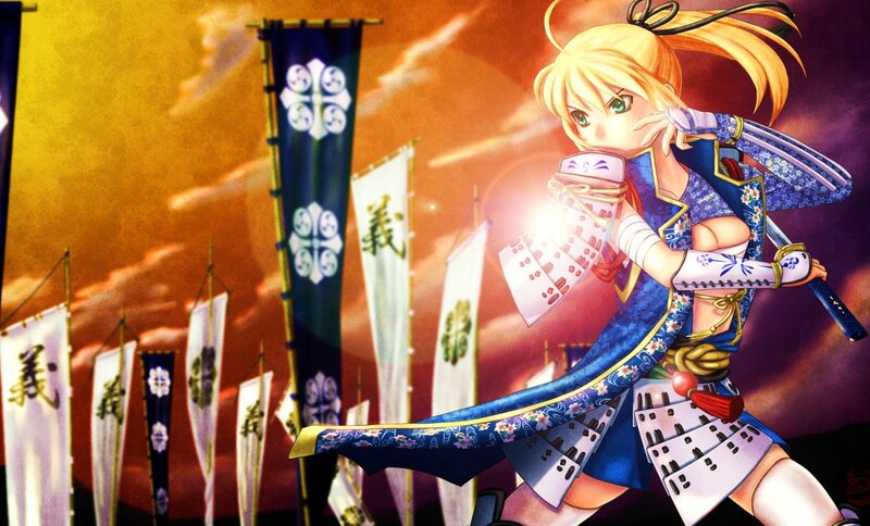 samurai girl with sword