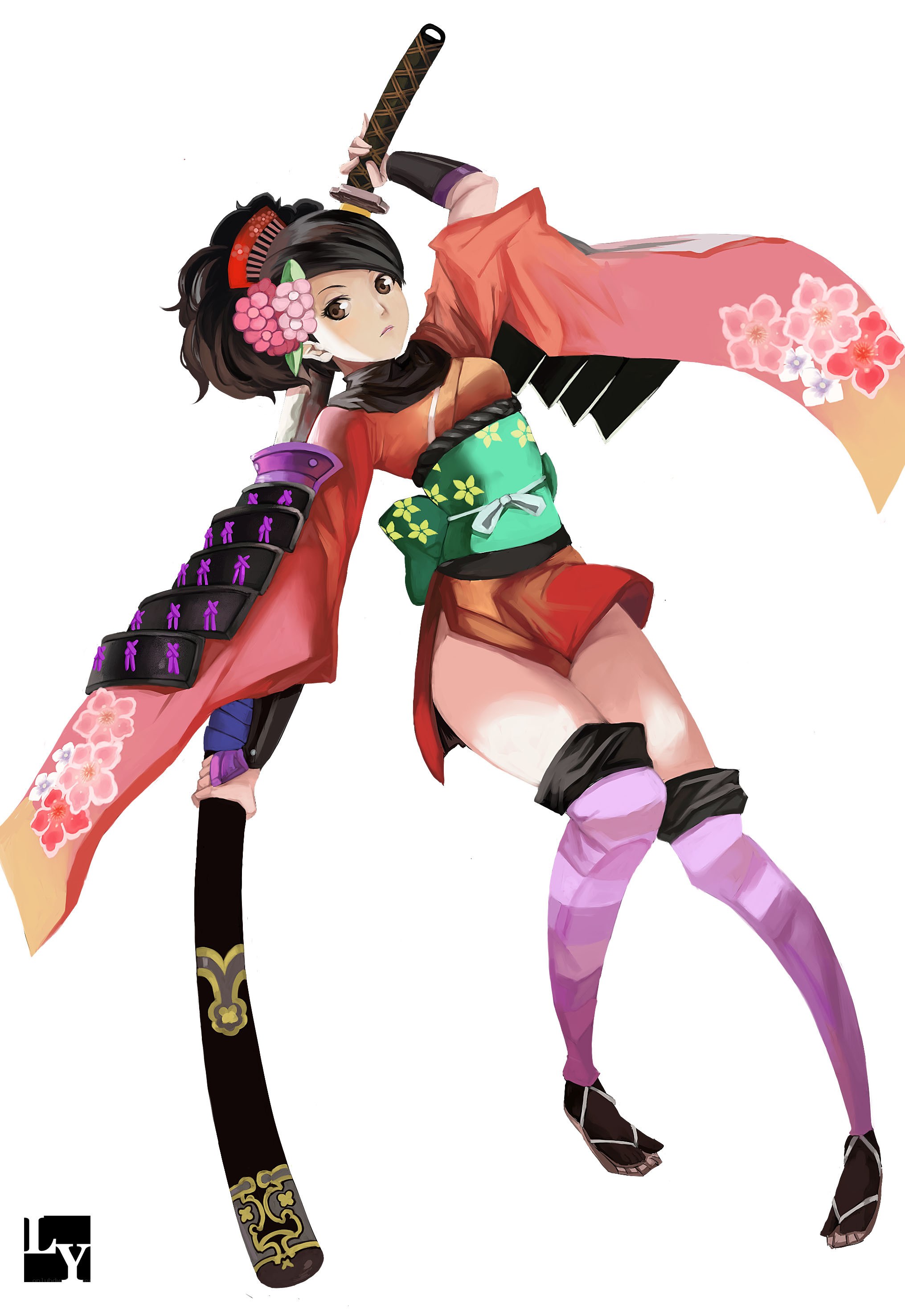 samurai girl with sword