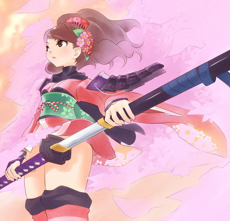 samurai girl with sword