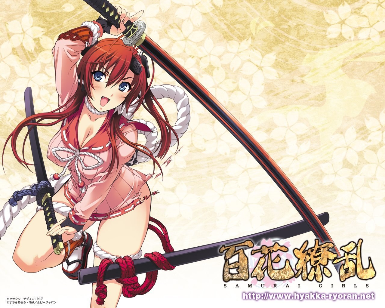 Samurai girl with swords