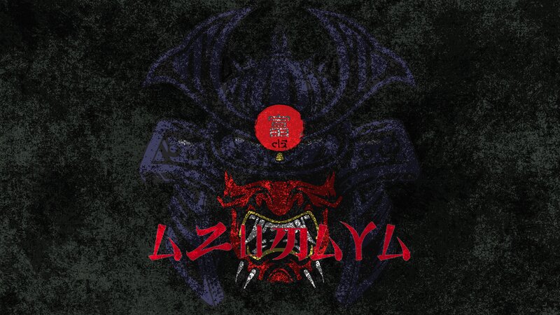 Samurai Helmet with Red Mask