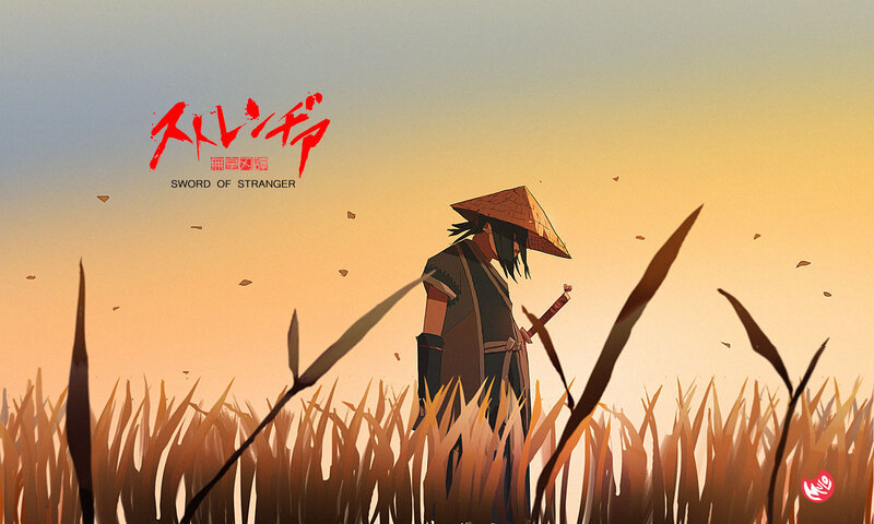 Samurai in a Field — Orange