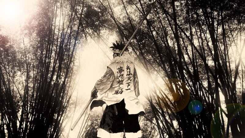 samurai in bamboo forest