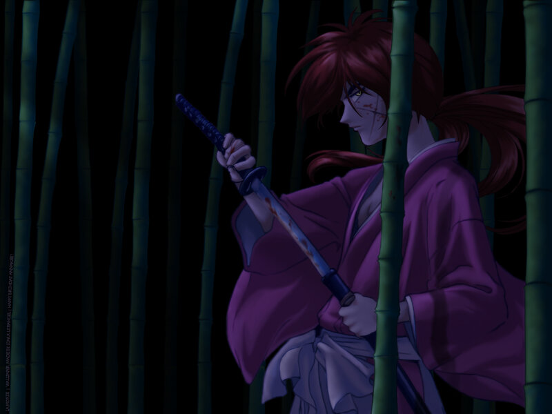 samurai in bamboo forest