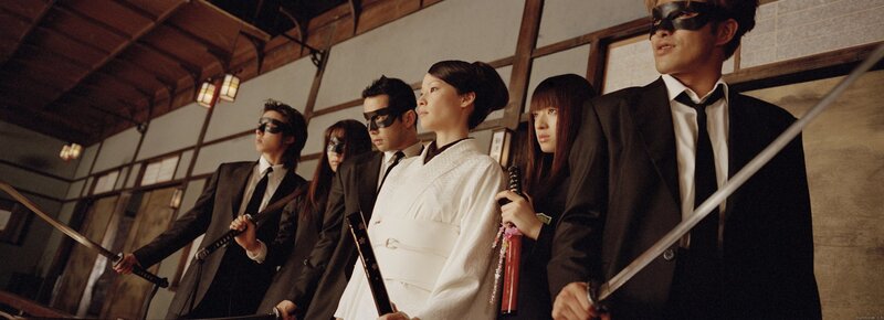 samurai in black suits