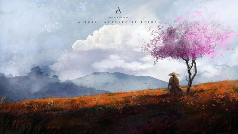 Samurai in Field — Purple