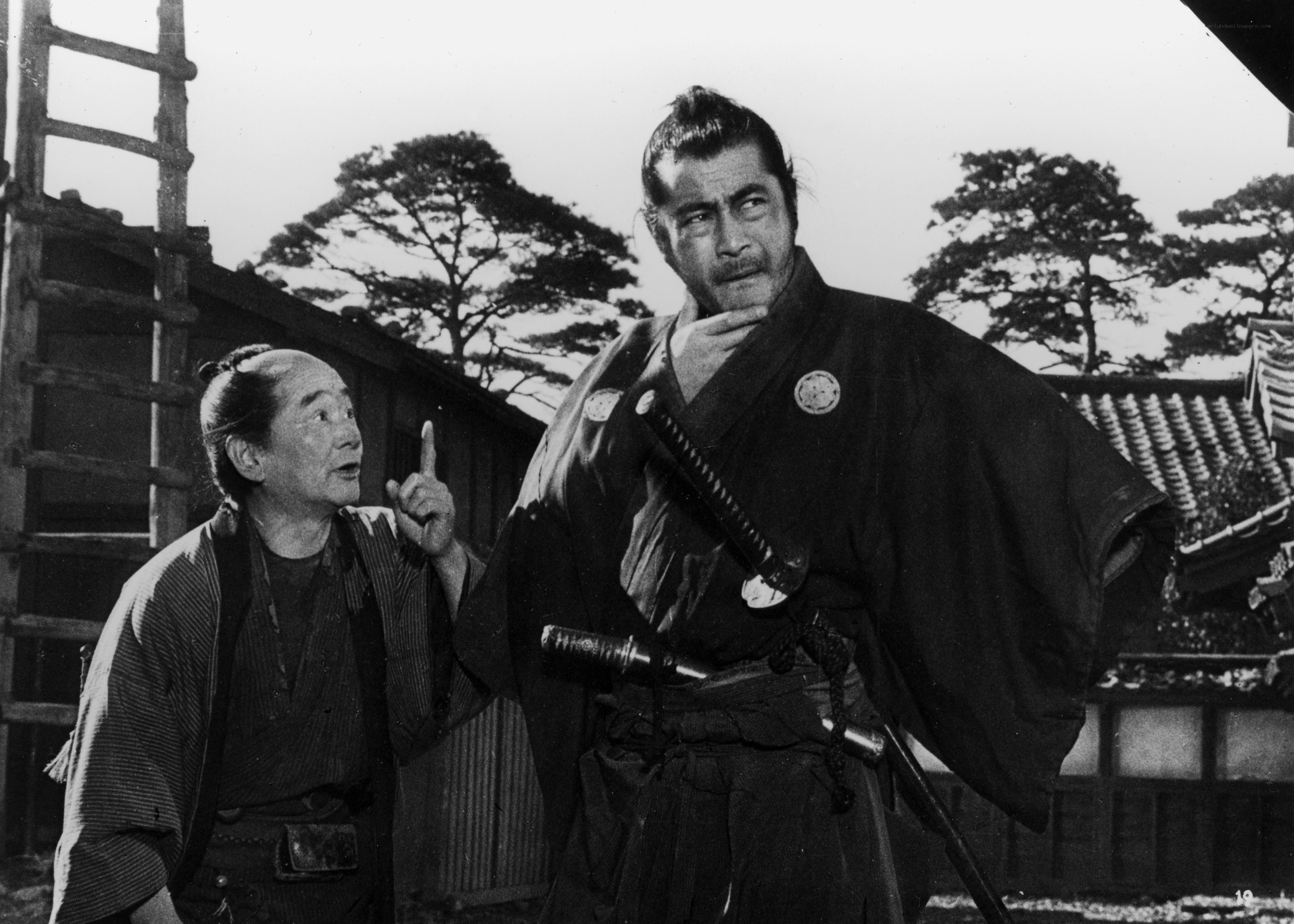 Samurai in traditional attire