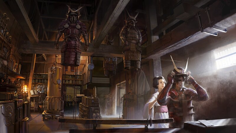 Samurai in Workshop