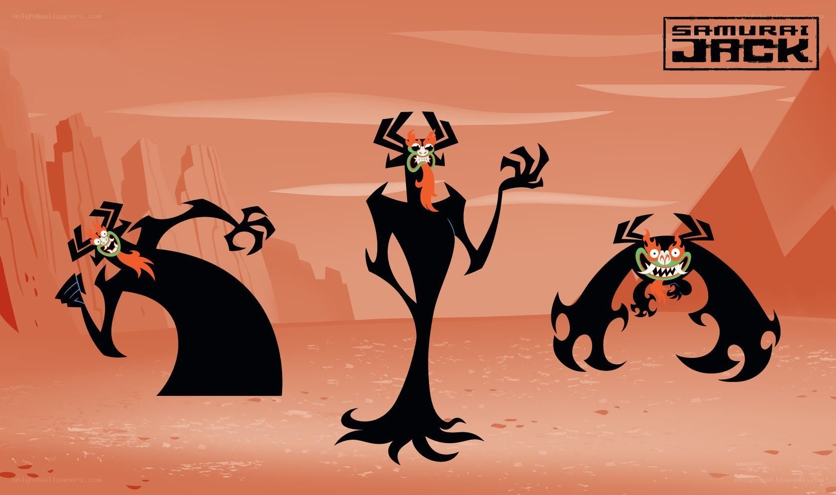 Samurai Jack demons in desert