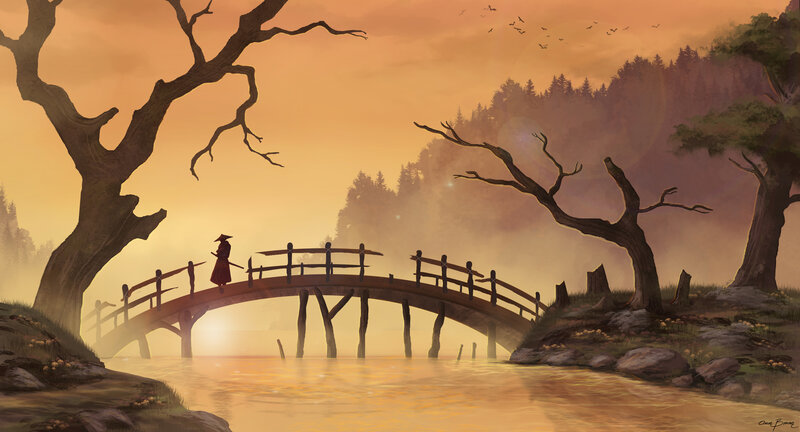 Samurai on a Bridge
