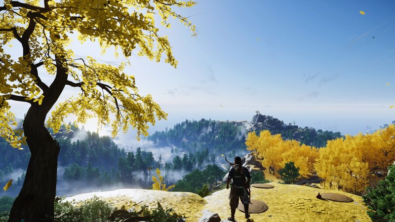 Samurai on a Hill — Yellow