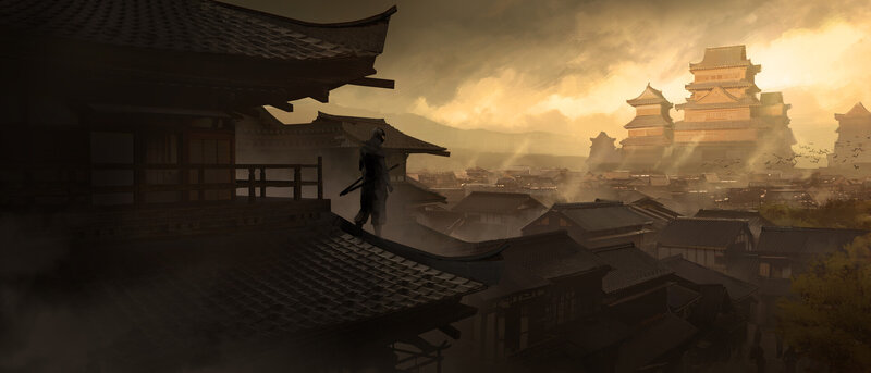 Samurai on Rooftop