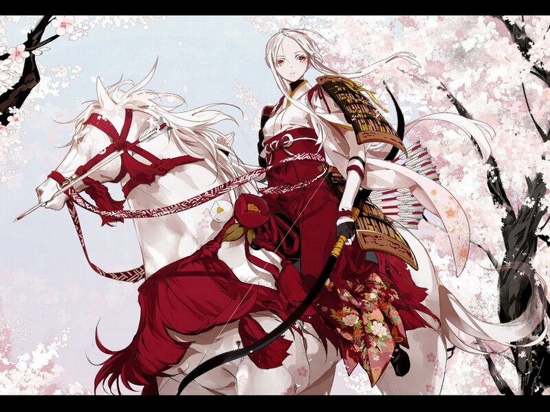 Samurai on White Horse