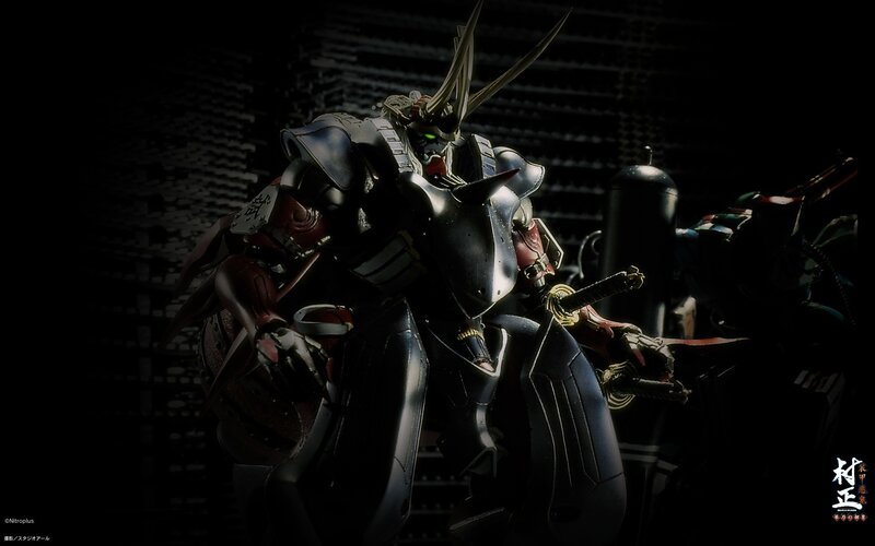 Samurai robot in dark setting