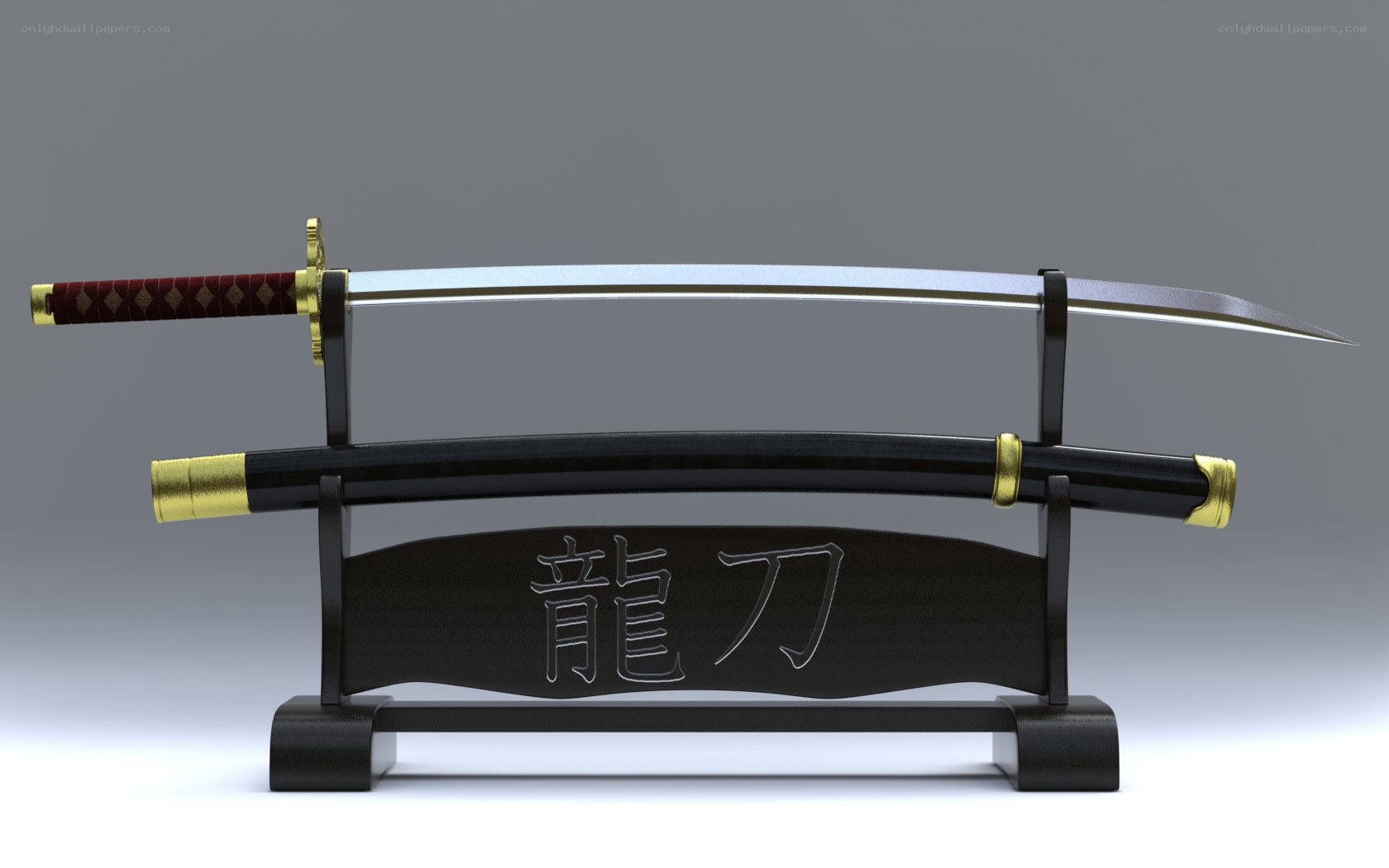 Samurai sword display