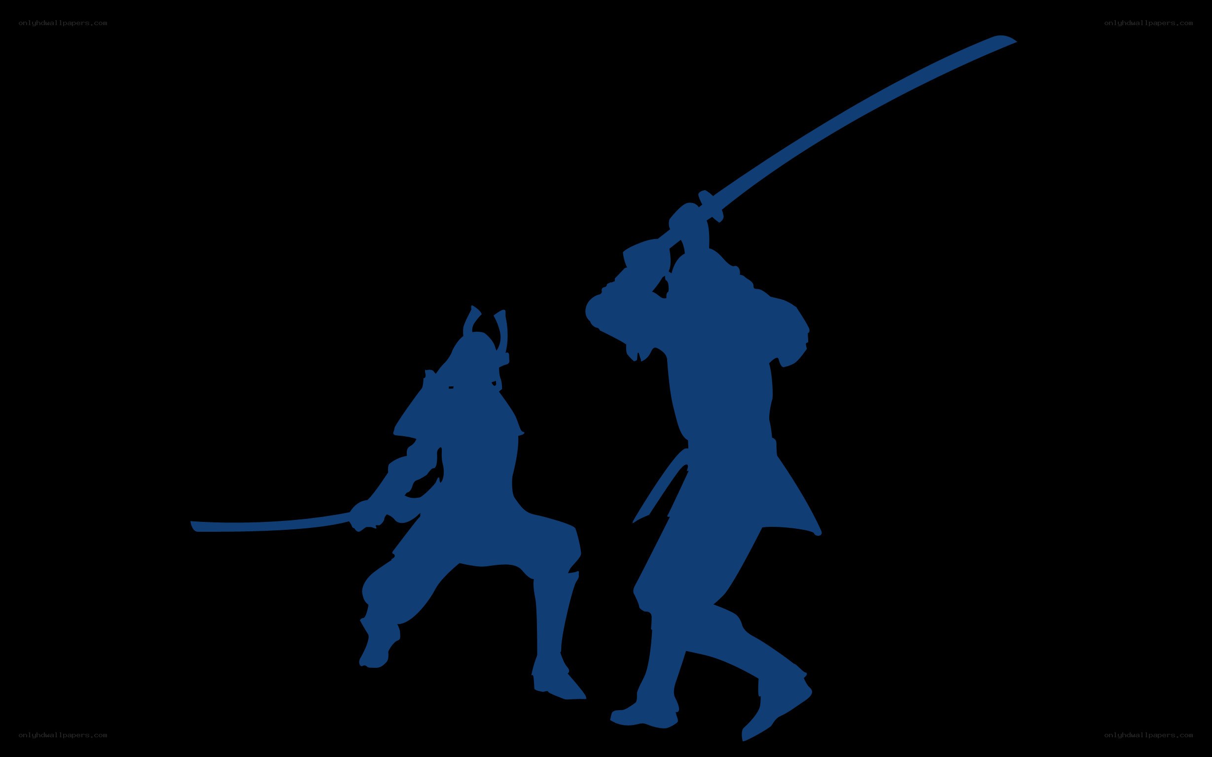 samurai sword fight silhouette