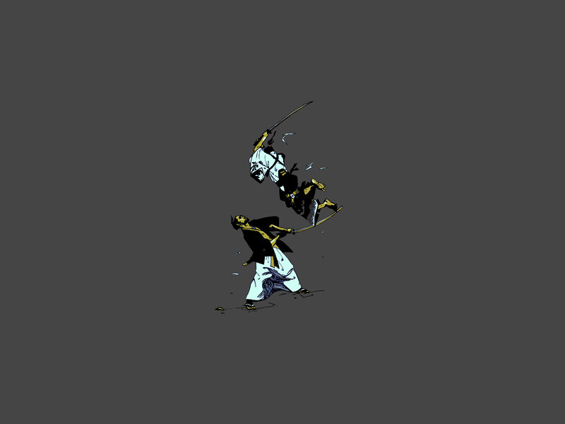 Samurai sword fight