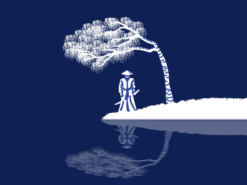 Samurai under a Tree