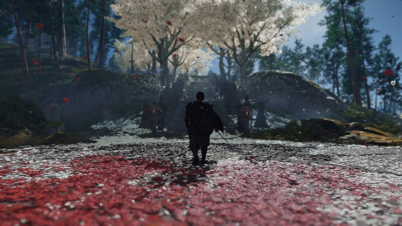 Samurai Walking on Path