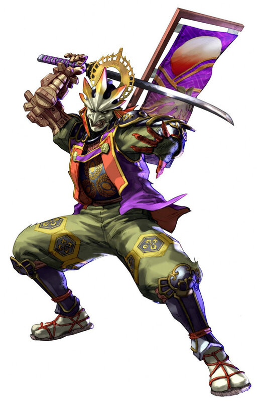 Samurai warrior character art