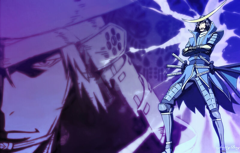 Samurai Warrior Character — Purple, Dramatic