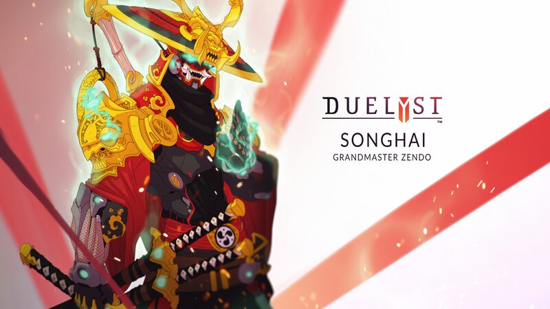 Samurai Warrior Character — Red, Dramatic, Digital Art, Sword