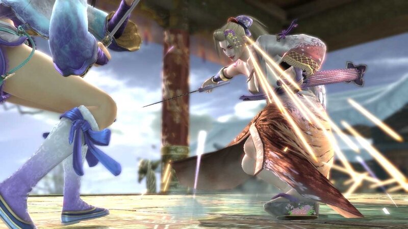 Samurai warrior combat scene