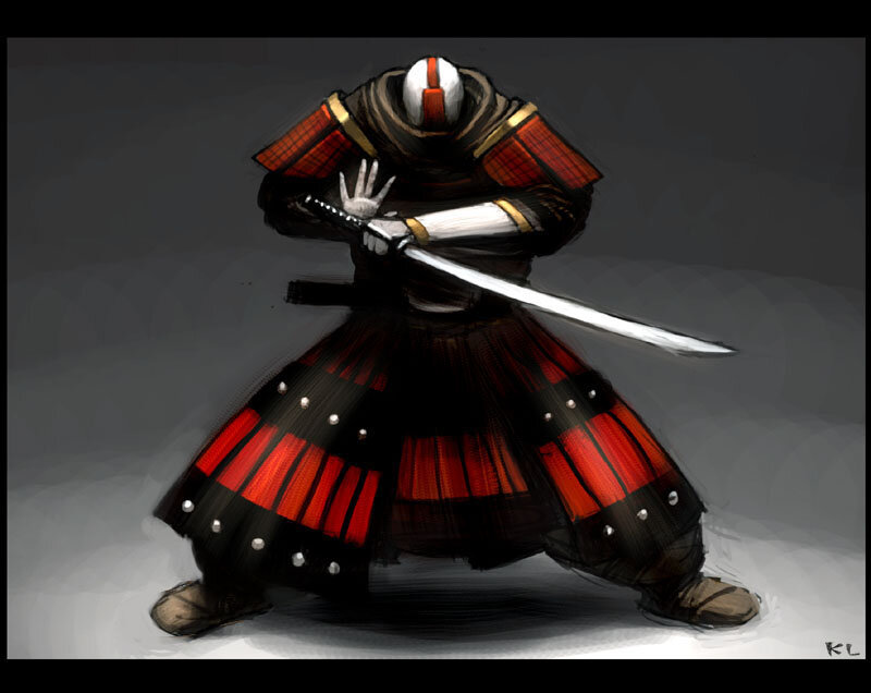 samurai warrior concept art
