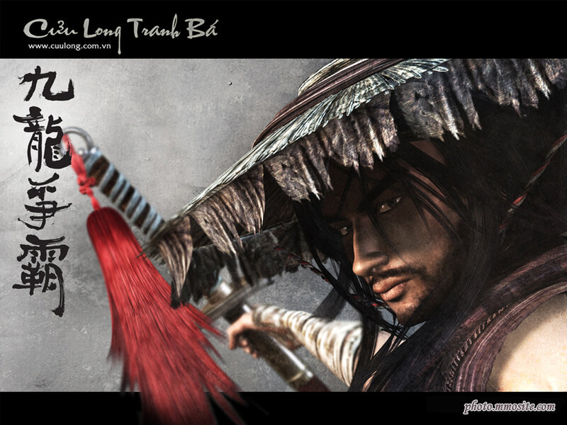 Samurai Warrior Holding Sword — Black
