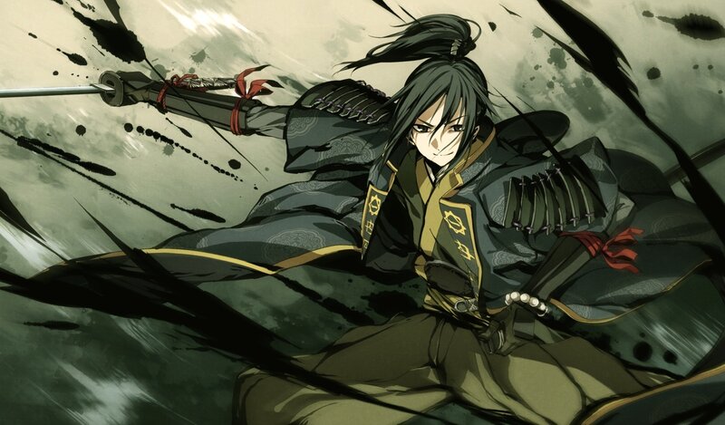 samurai warrior in action