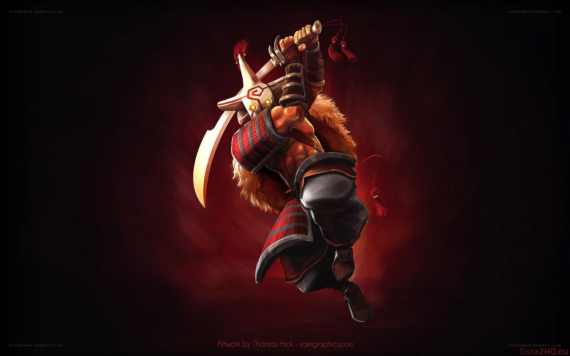 Samurai warrior in action