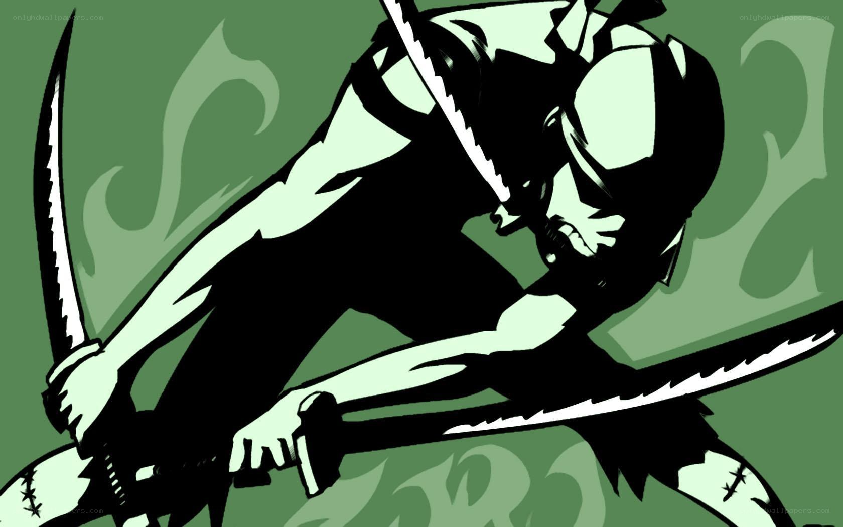 Samurai warrior in action