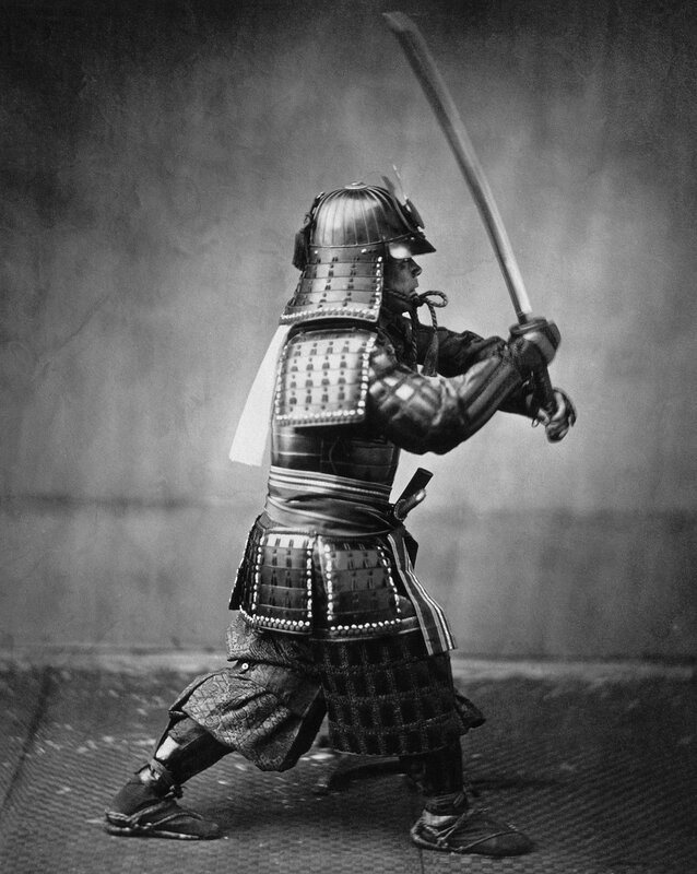 Samurai warrior in armor