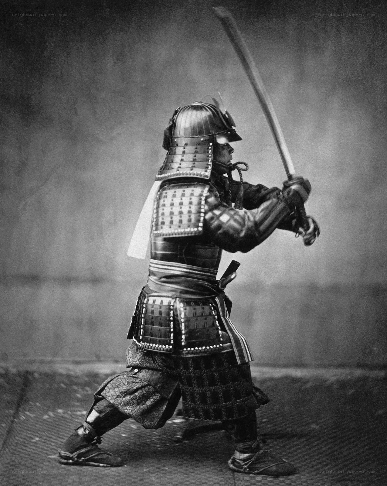 Samurai warrior in armor
