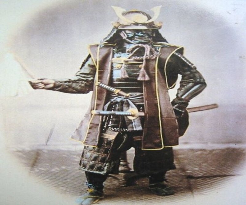 Samurai Warrior in Armor — Brown