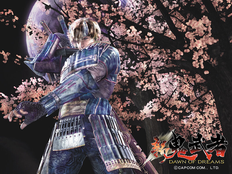 Samurai Warrior in Armor — Purple, Dramatic, Night