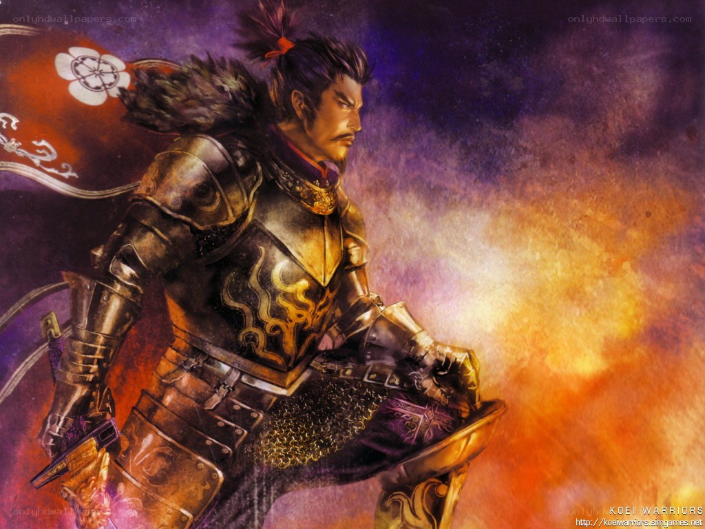 Samurai warrior in armor