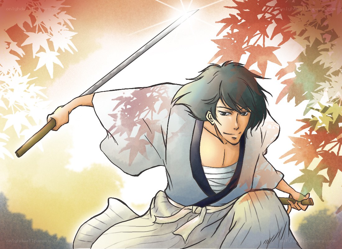 samurai warrior in autumn