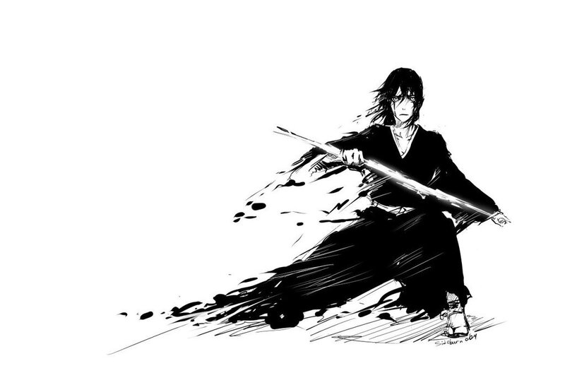 samurai warrior in motion