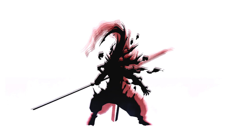 samurai warrior in motion