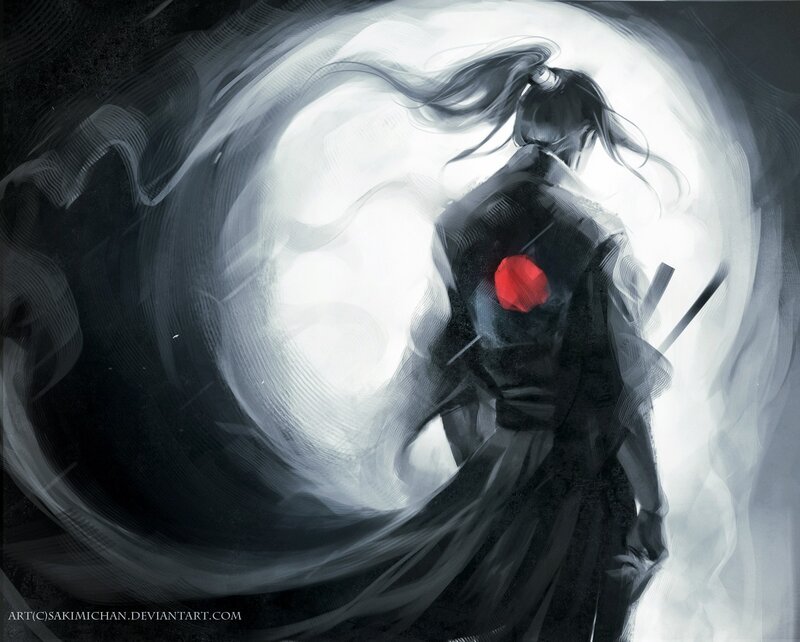 samurai warrior in motion